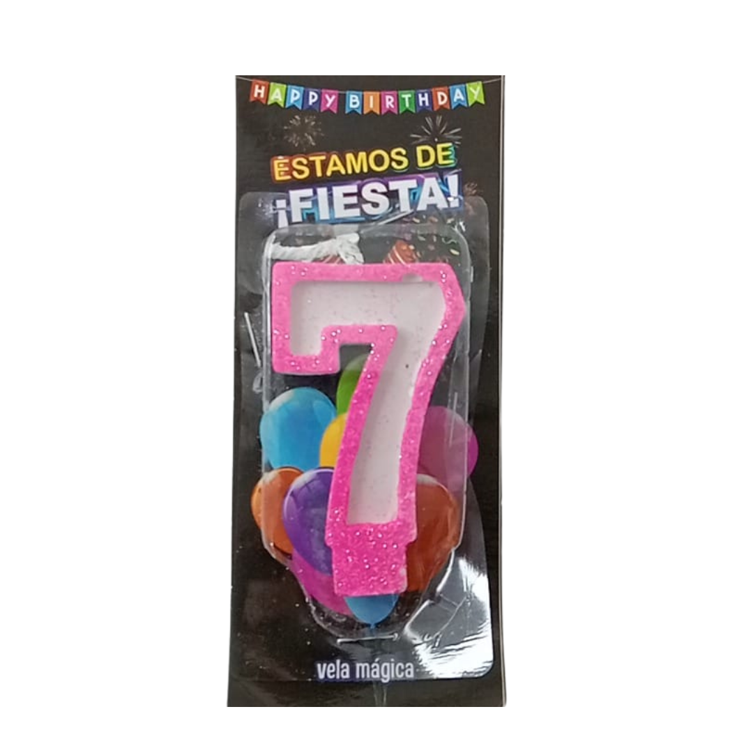 Vela Mágica de Número #7