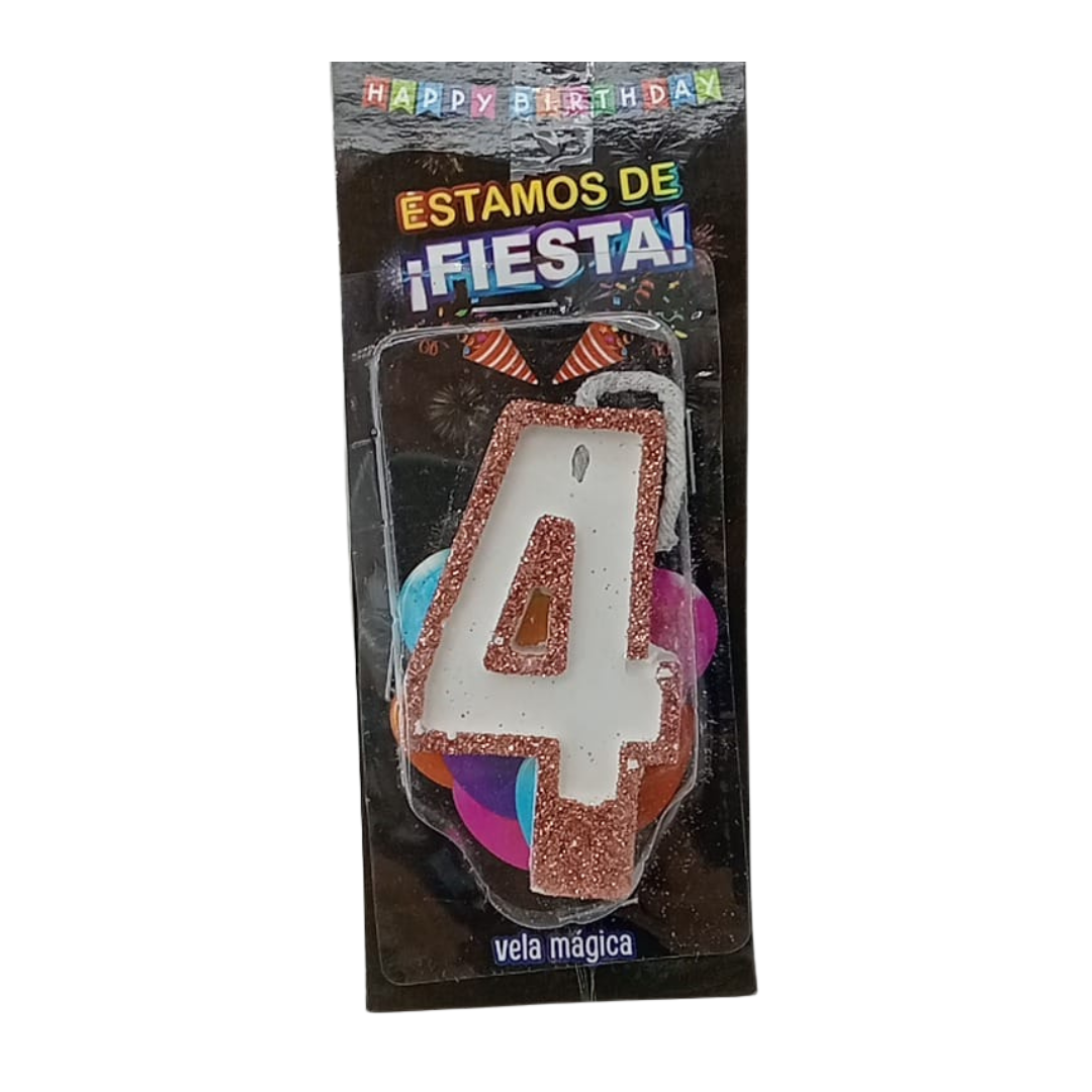 Vela Mágica de Número #4