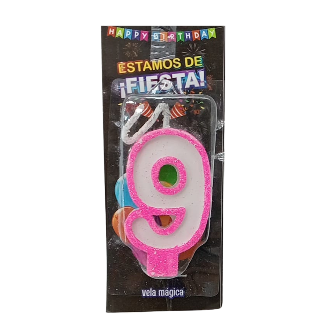 Vela Mágica de Número #9
