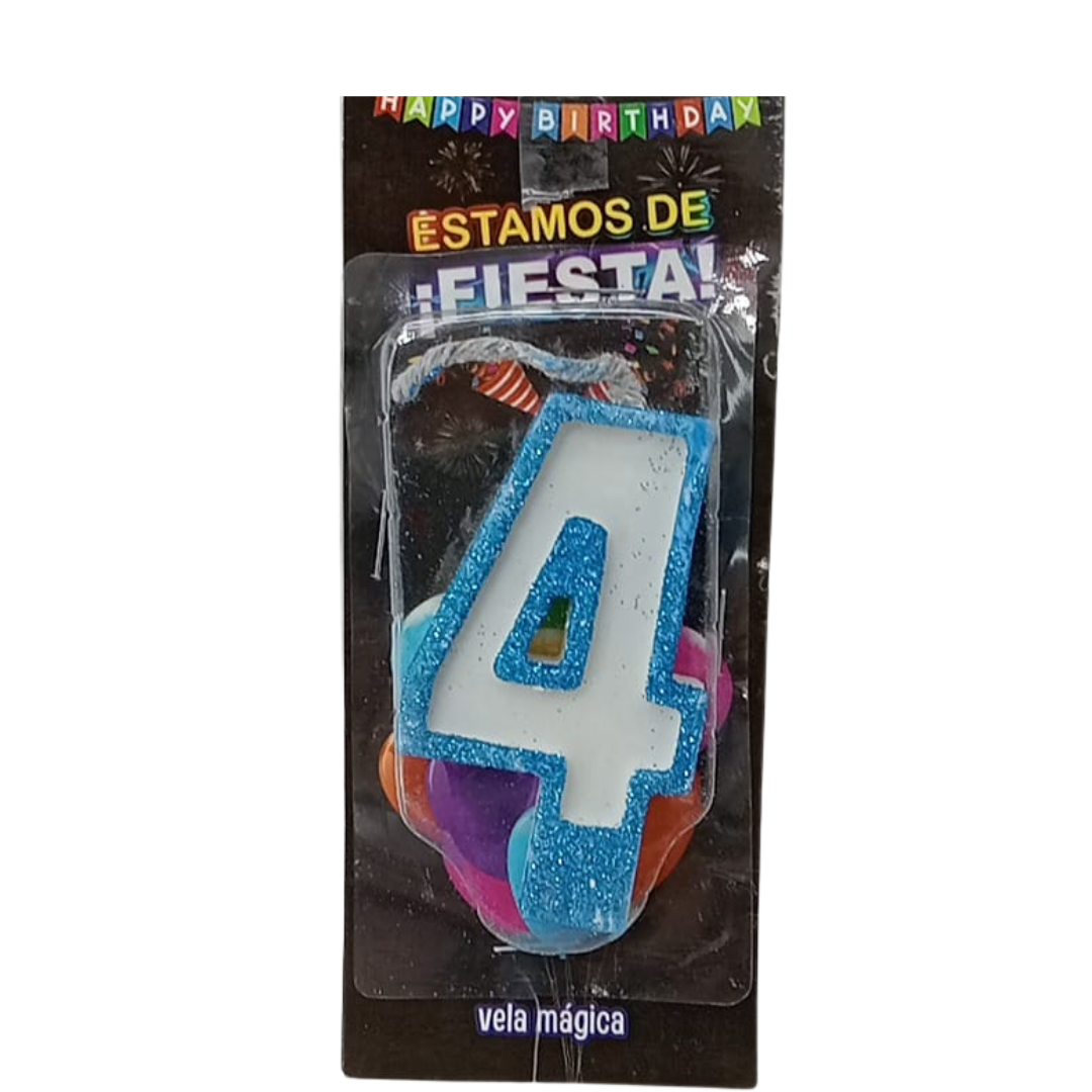 Vela Mágica de Número #4