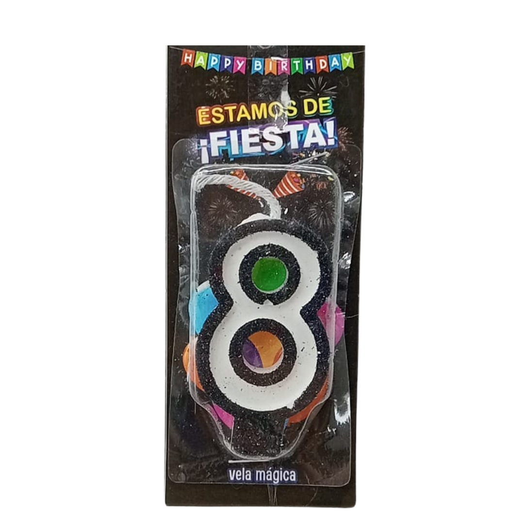 Vela Mágica de Número #8