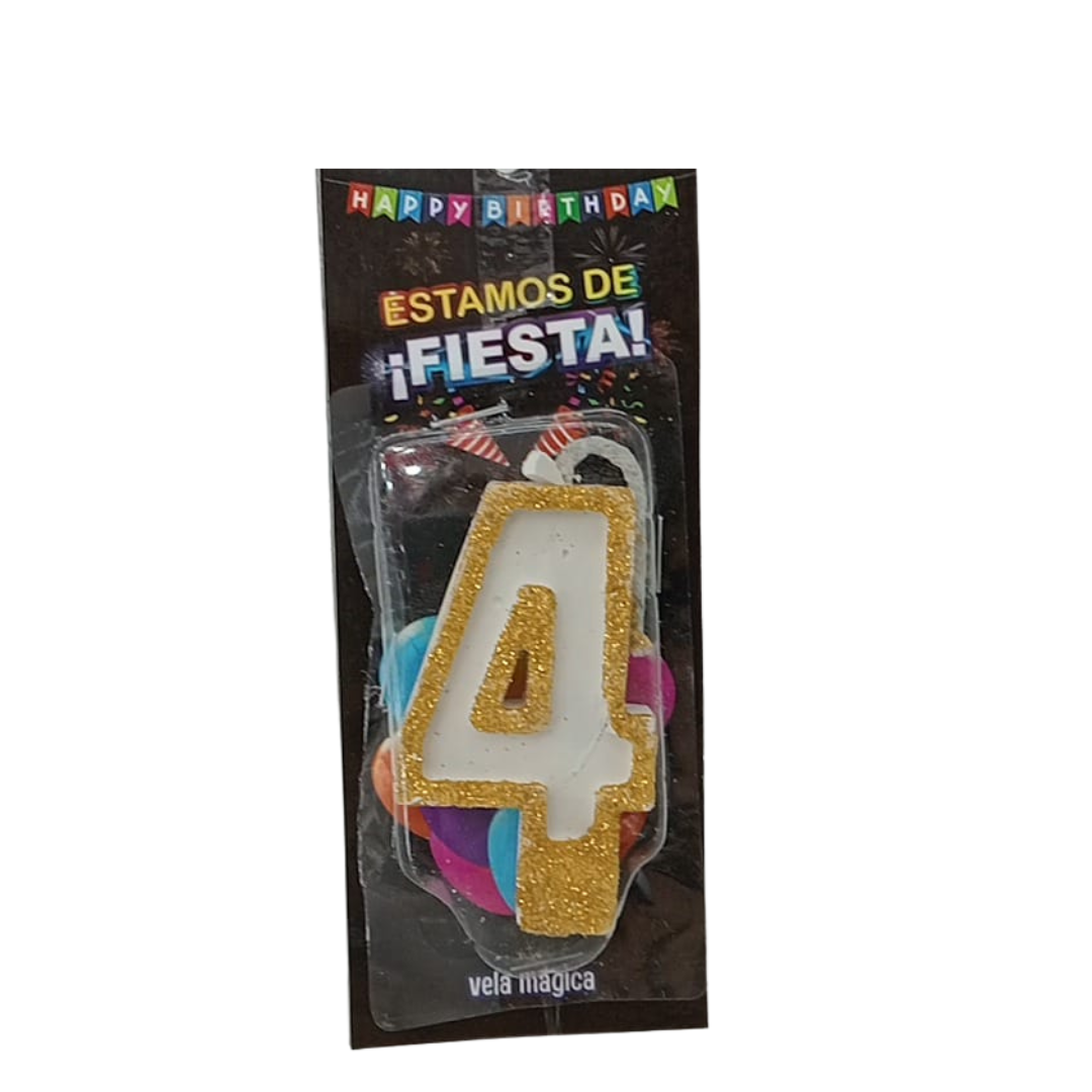 Vela Mágica de Número #4