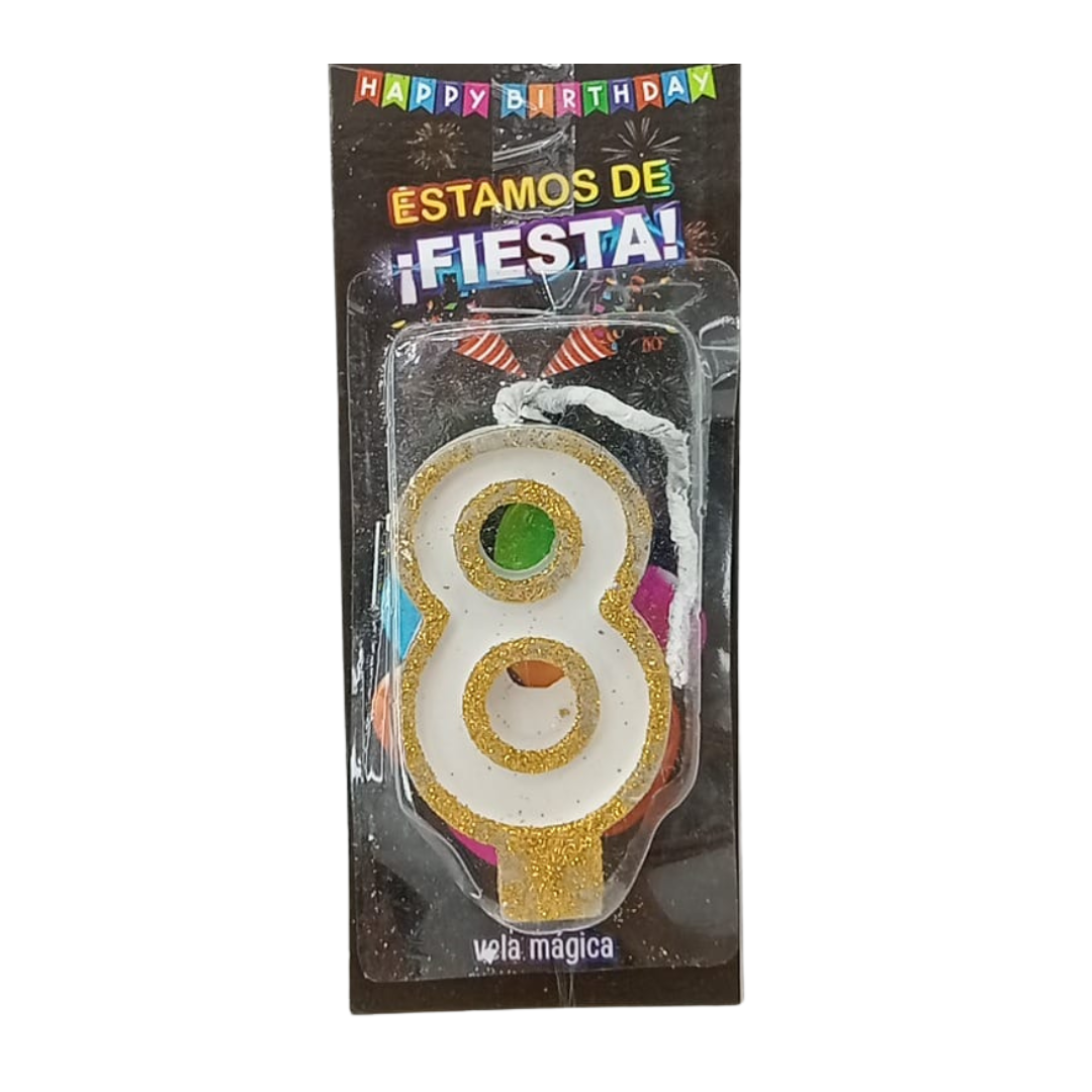 Vela Mágica de Número #8