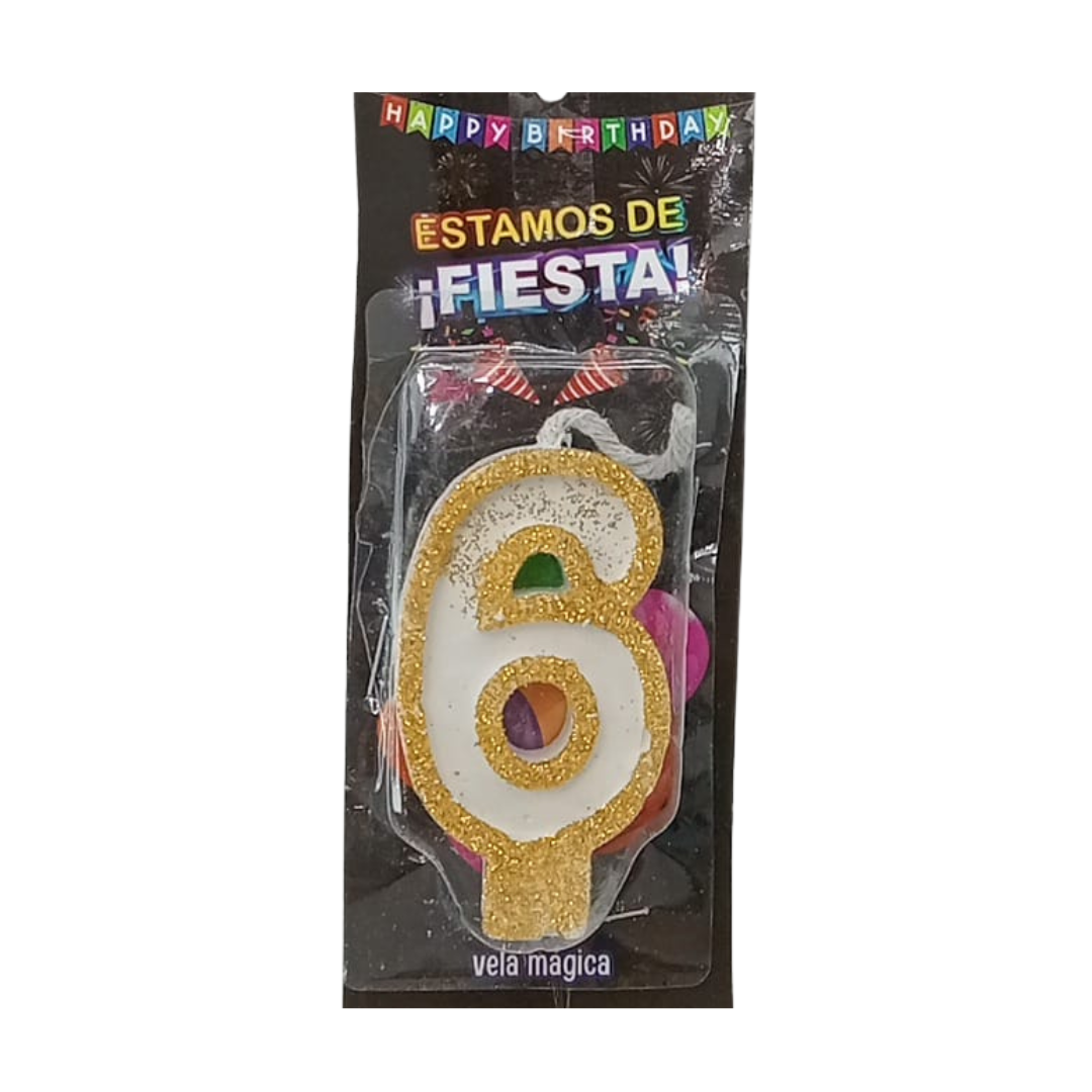 Vela Mágica de Número #6