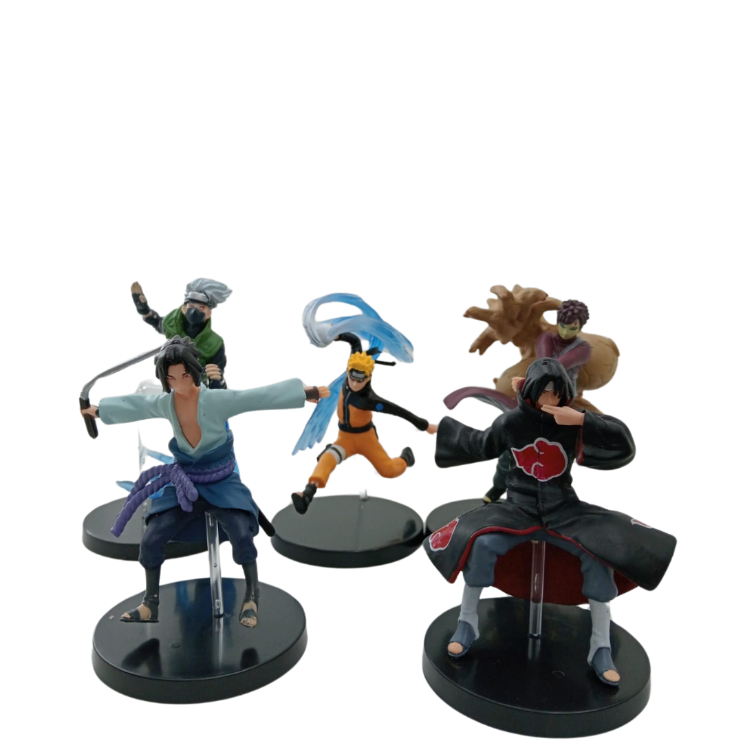 Figura coleccionable mediana de naruto x5
