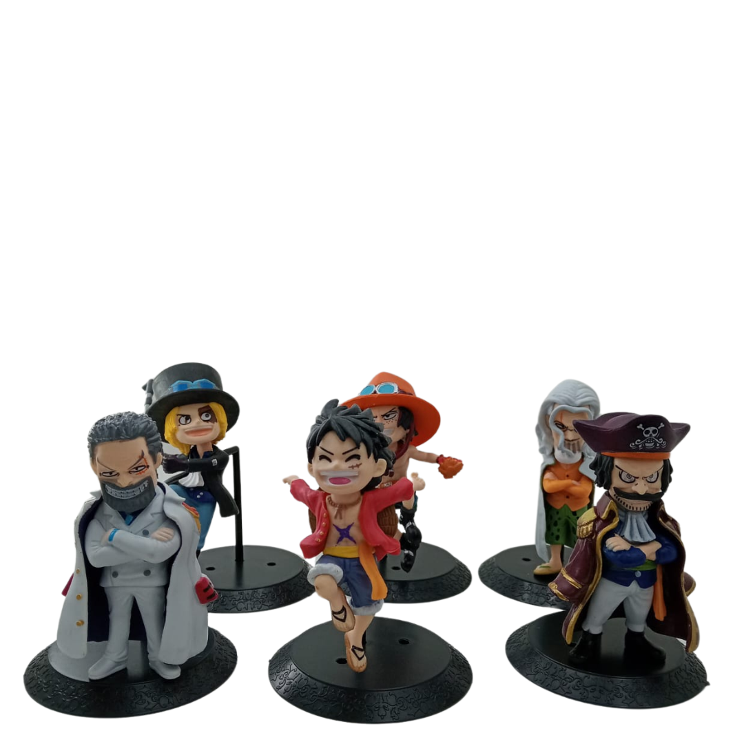 Figura coleccionable de one piece x6