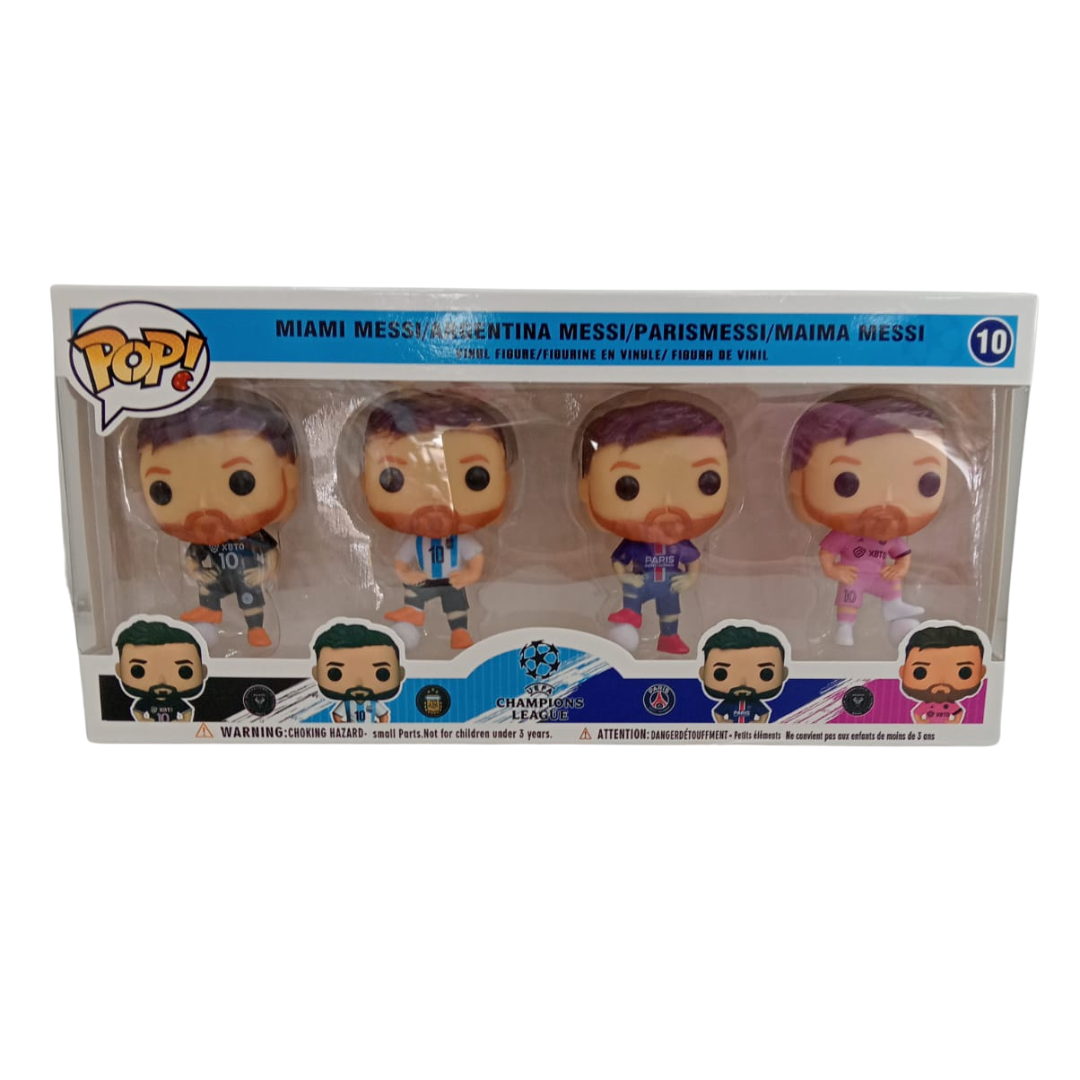 Funco pop de messi y spiderman