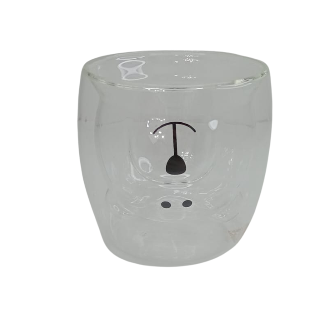 Vaso transparente y con diseño
