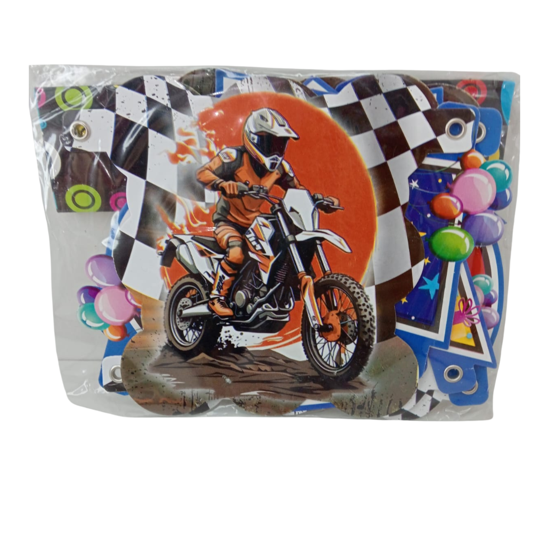 Guirnalda decorativa de motos