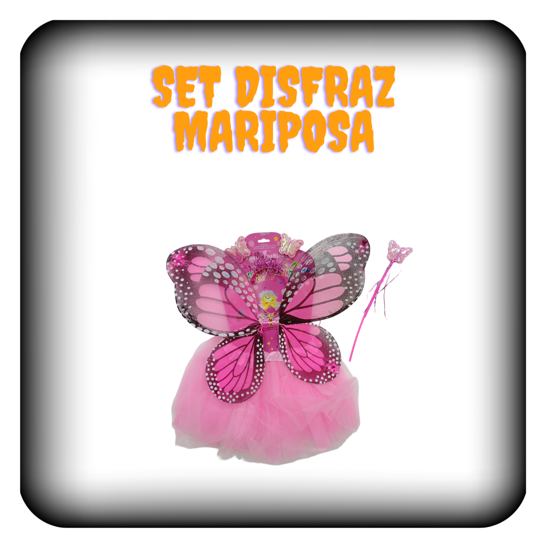Set disfraz mariposa