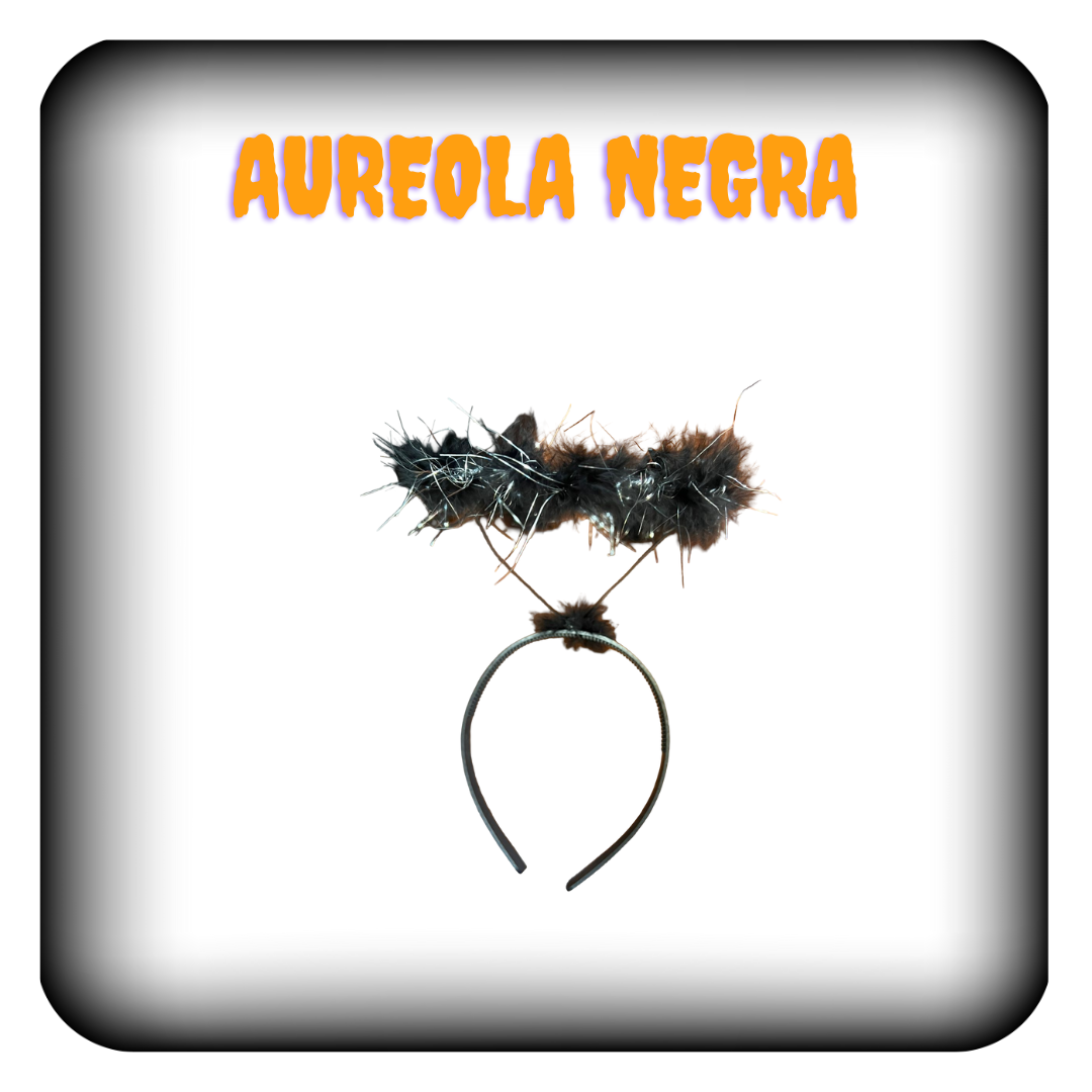 Aureola de angel blanca y negra