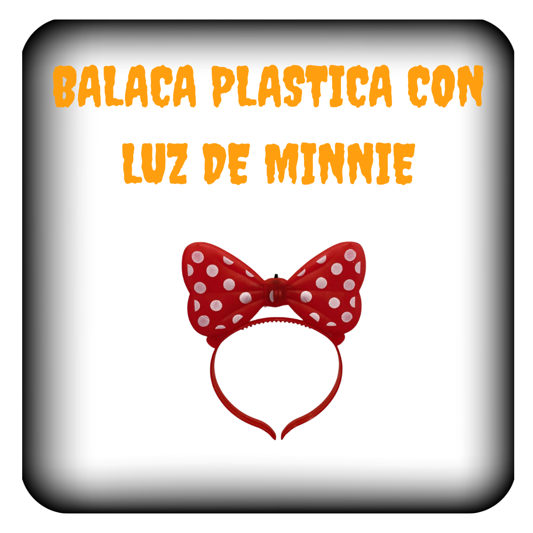 Balaca plastica con luz de minnie