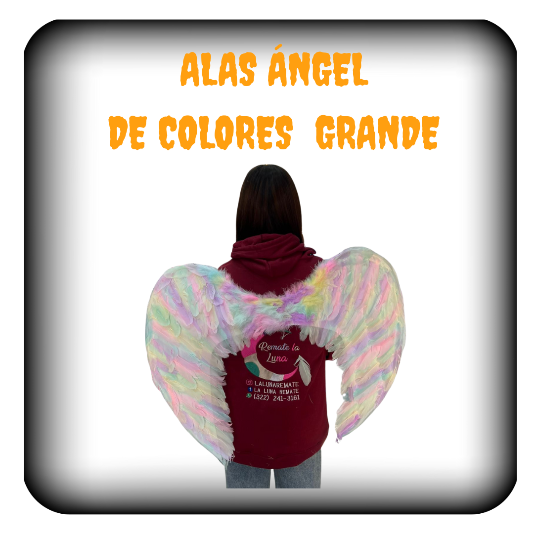 Alas ángel de colores