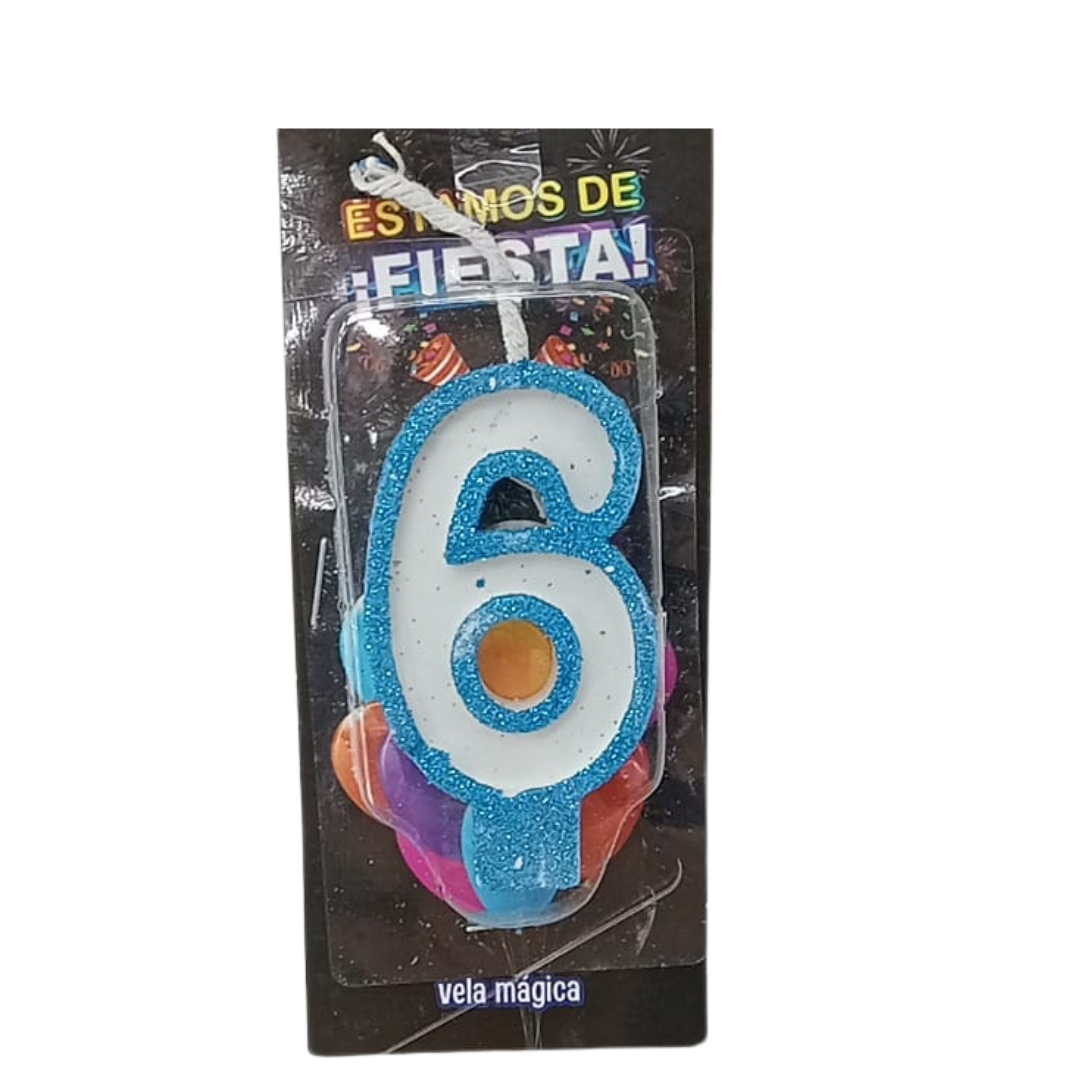 Vela Mágica de Número #6