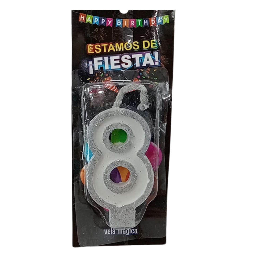 Vela Mágica de Número #8