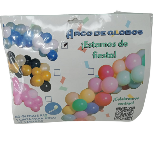 Arco de globos 60 piezas