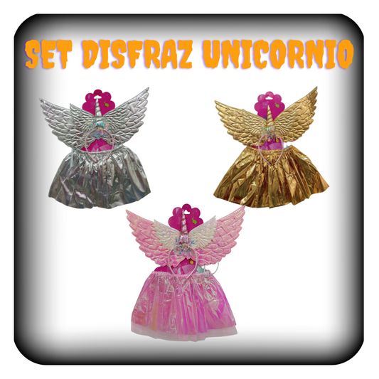 Set disfraz de unicornio