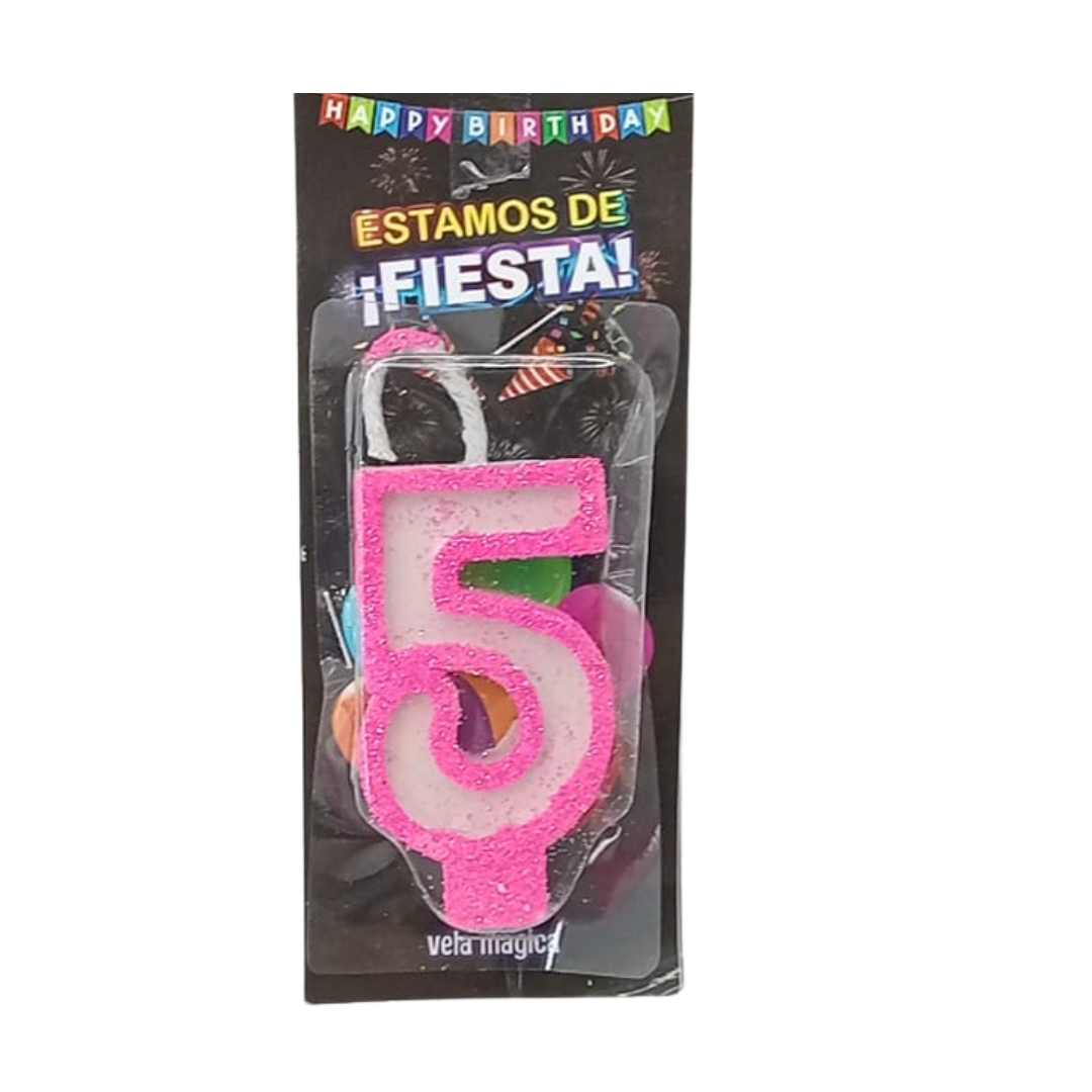 Vela Mágica de Número #5