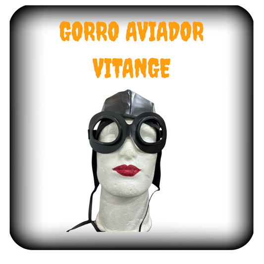 Máscara de piloto aviador vintage