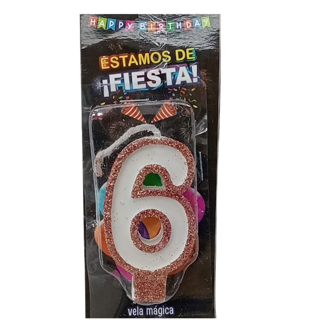 Vela Mágica de Número #6