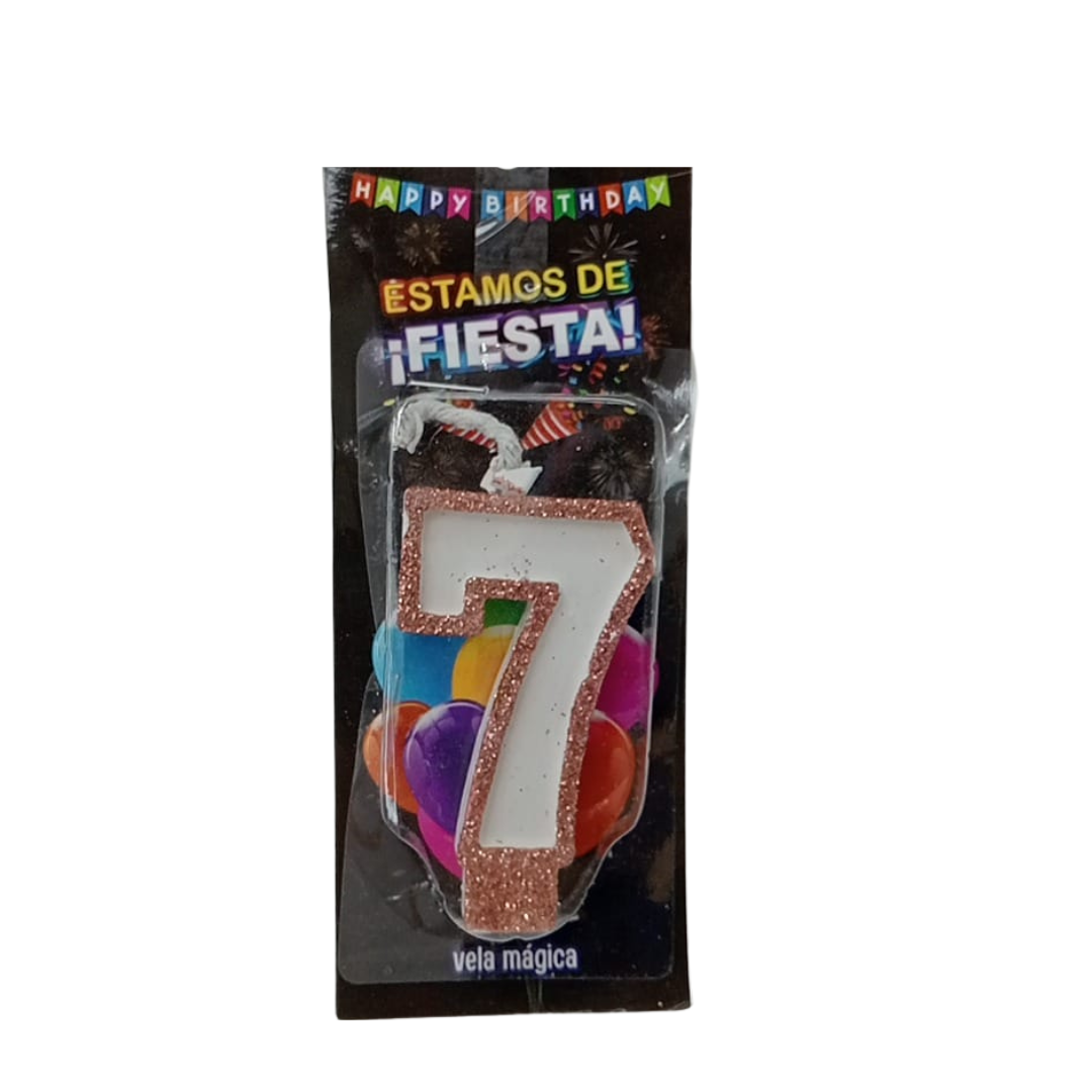Vela Mágica de Número #7