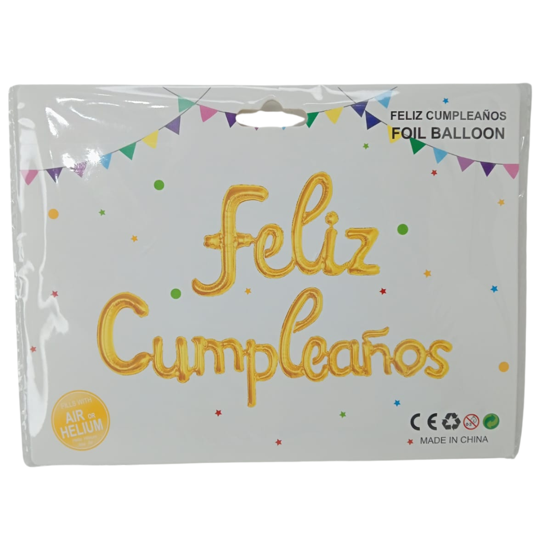 Globo feliz cumpleaños