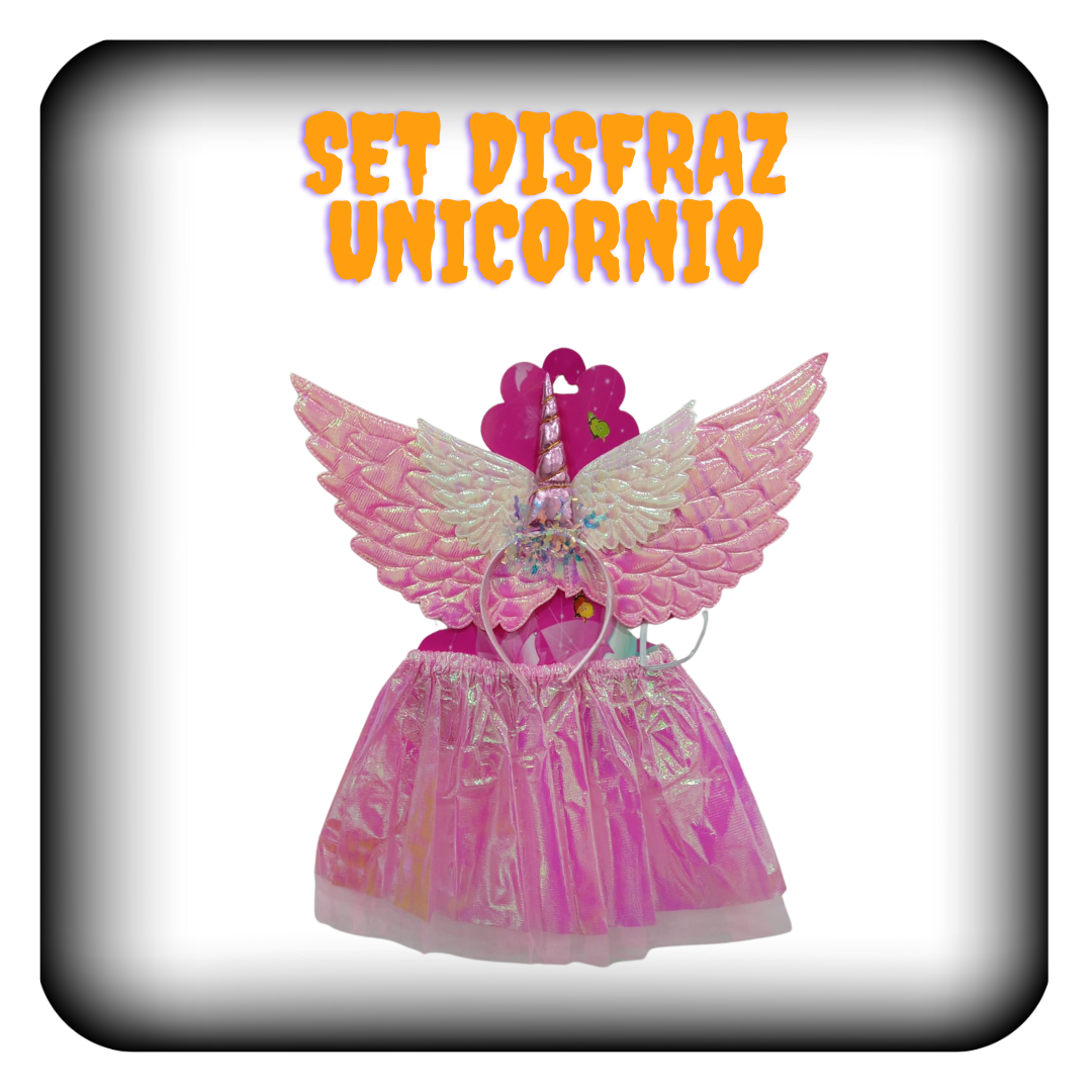 Set disfraz de unicornio