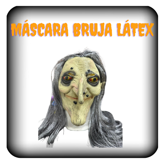 Máscara de bruja en látex