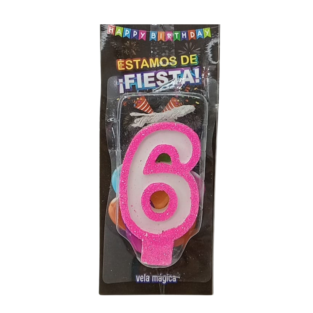 Vela Mágica de Número #6