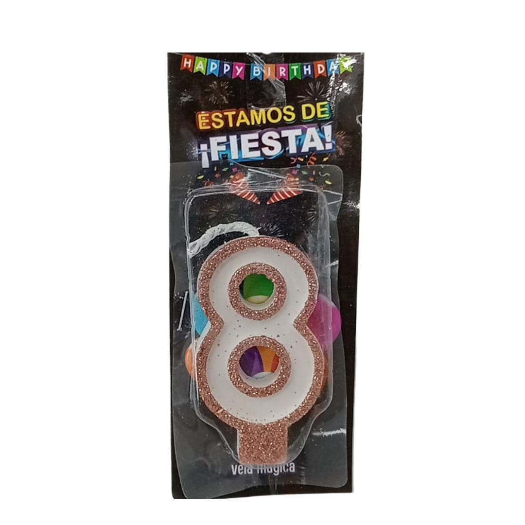 Vela Mágica de Número #8