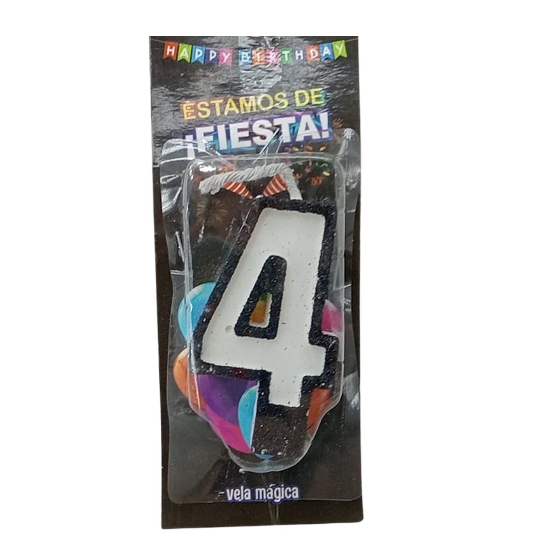 Vela Mágica de Número #4
