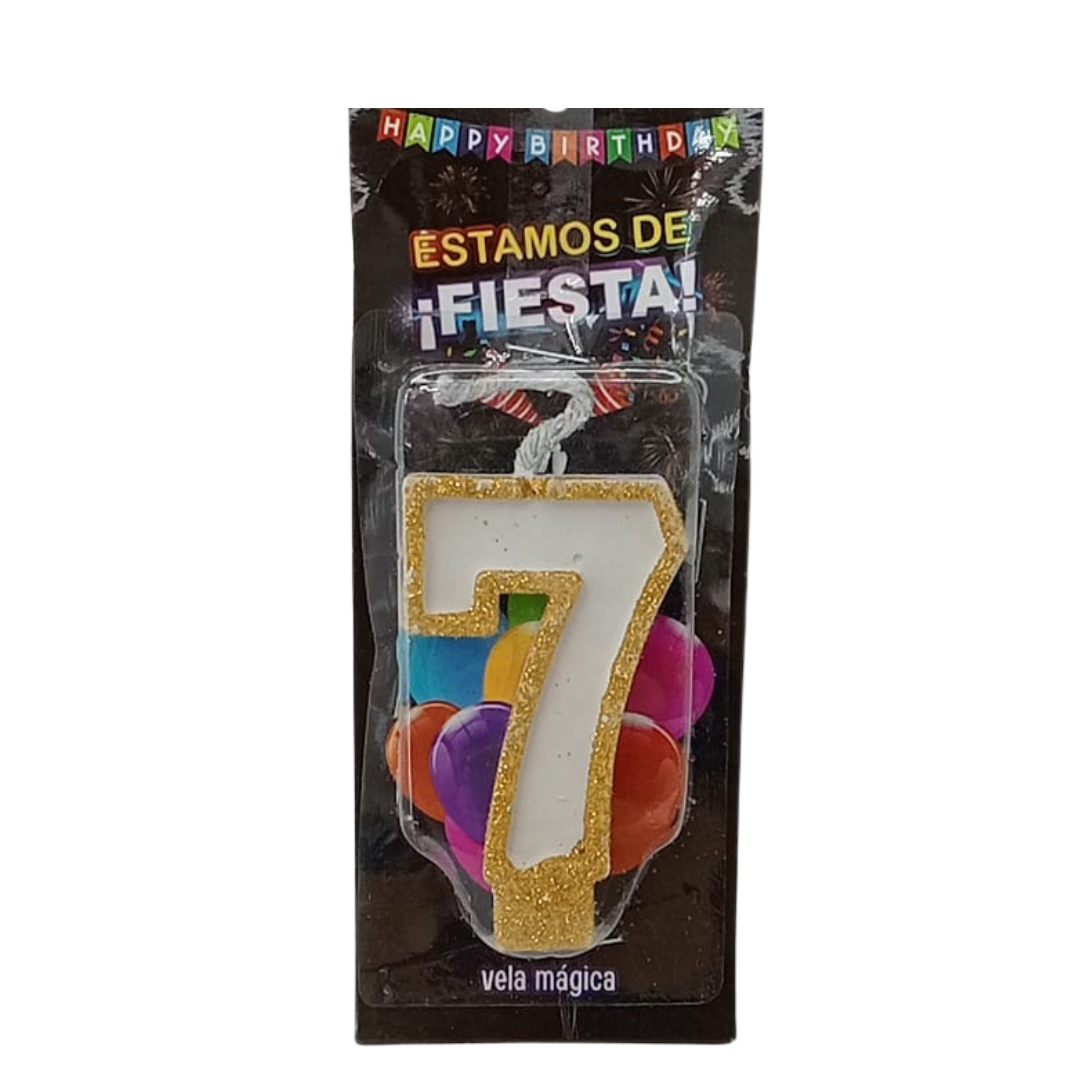 Vela Mágica de Número #7