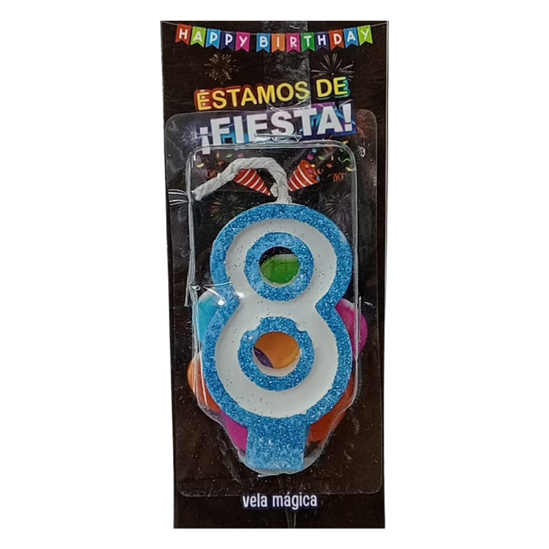 Vela Mágica de Número #8