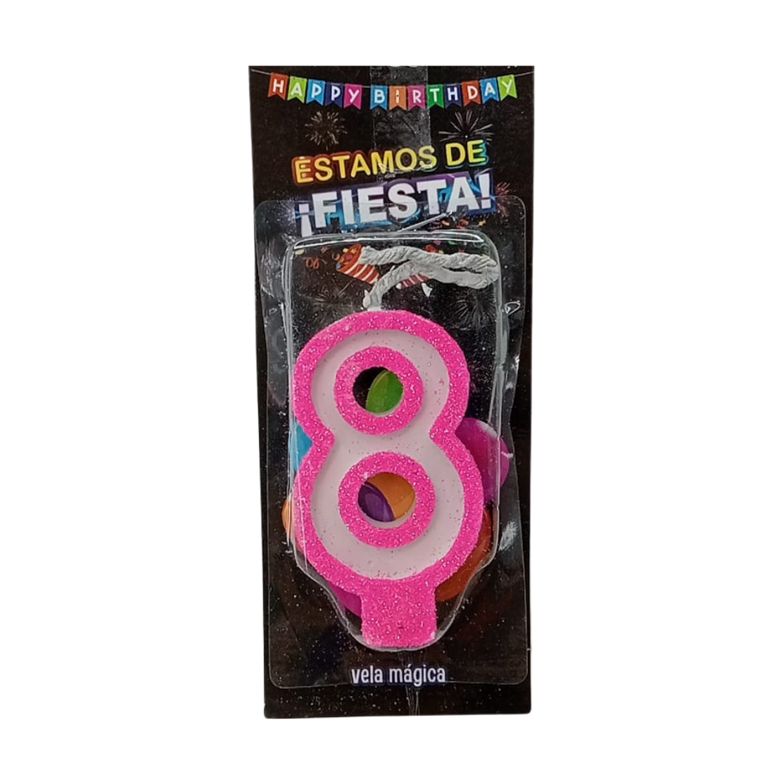 Vela Mágica de Número #8