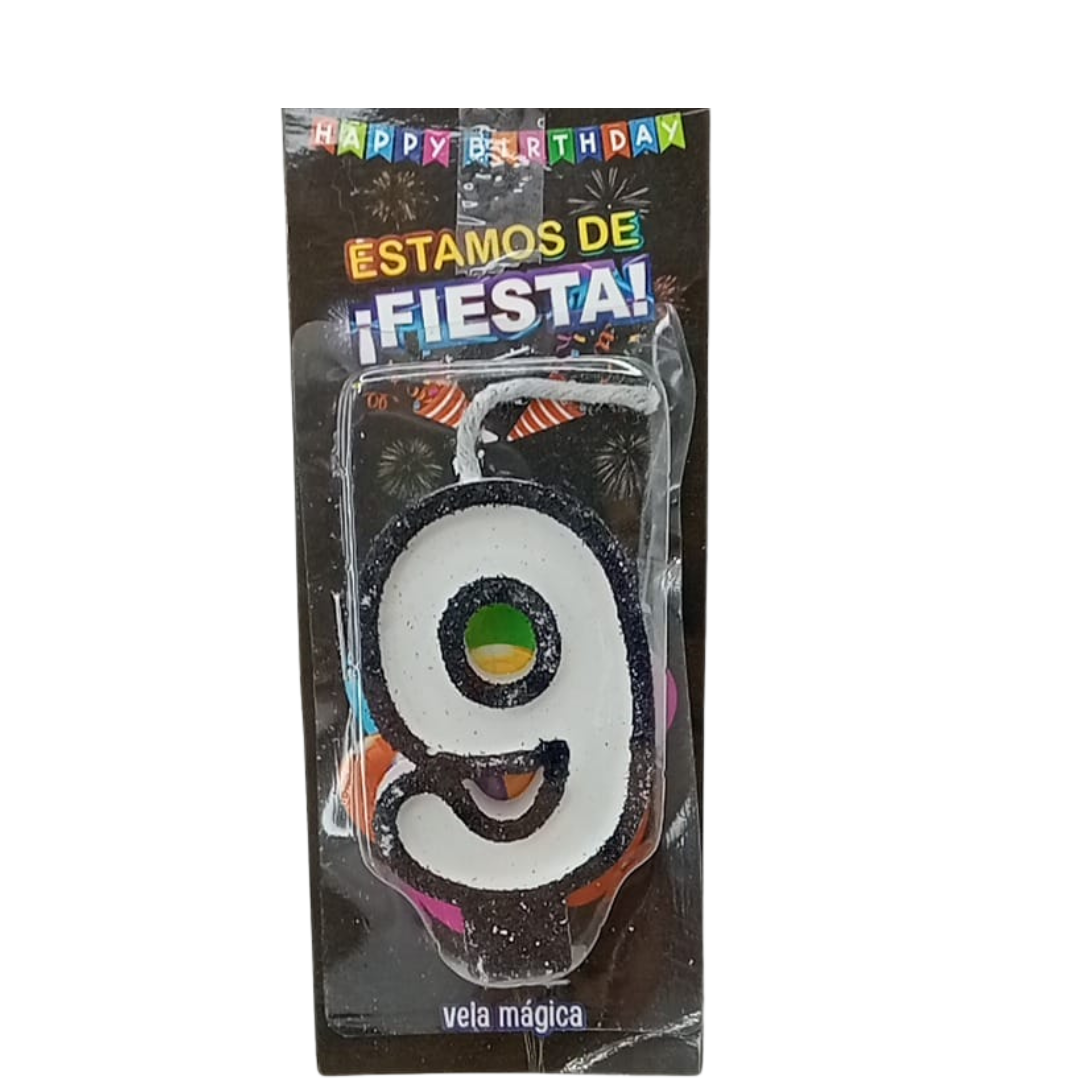 Vela Mágica de Número #9