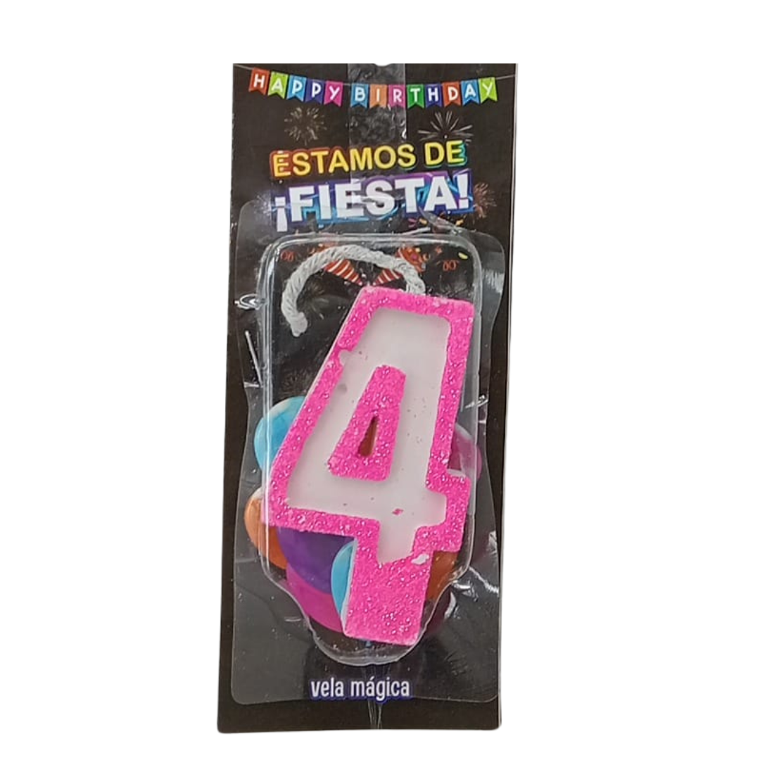 Vela Mágica de Número #4