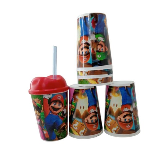 Vaso pitillo mario bros