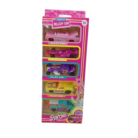 Set de 5 Carros de Barbie Metálicos