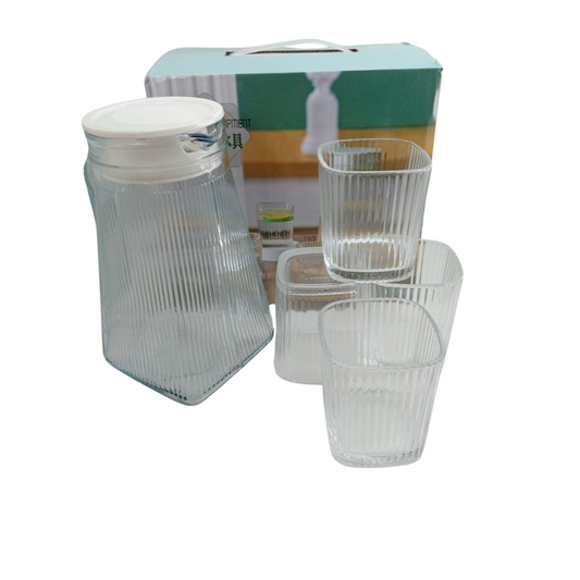 Set de jarras en cristal x5