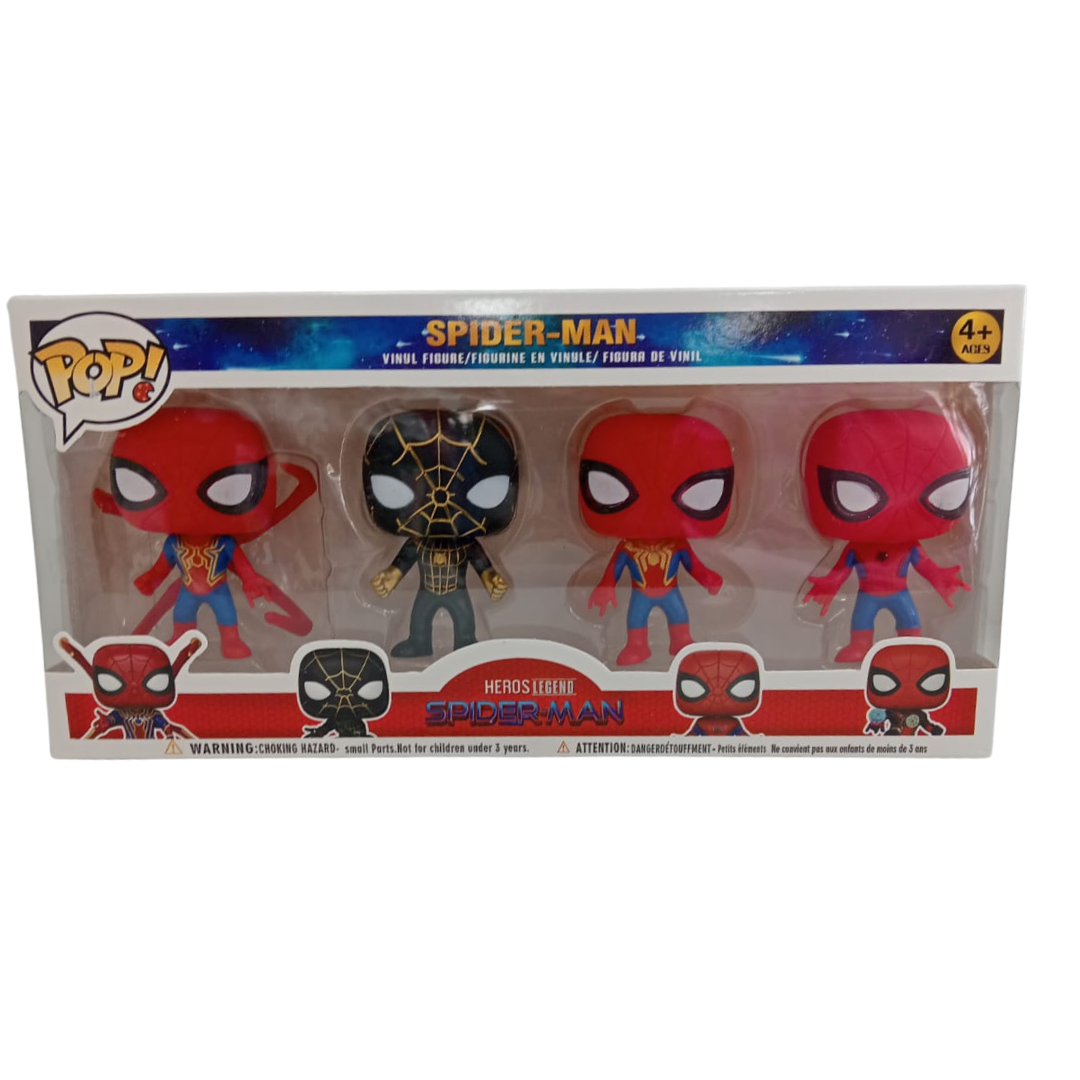 Funco pop de messi y spiderman