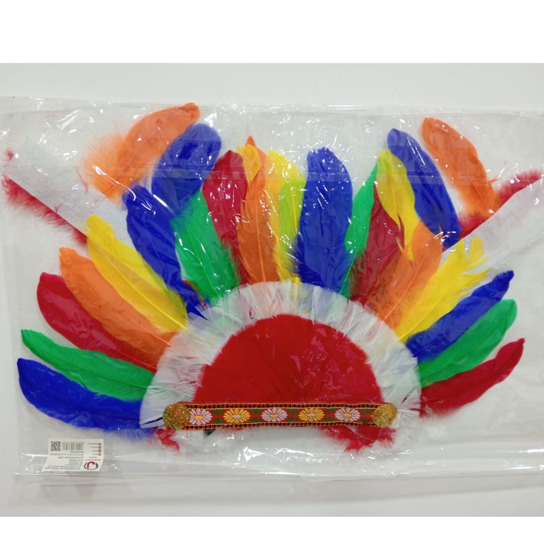 Diadema de penacho de plumas
