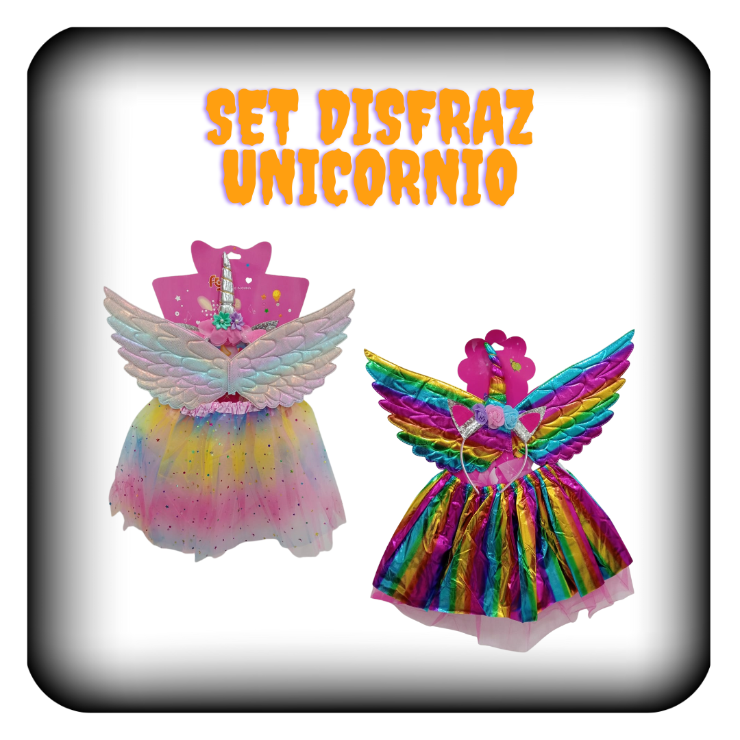 Set disfraz unicornio