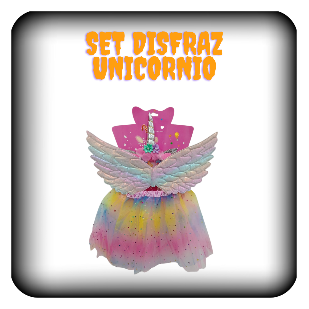 Set disfraz unicornio