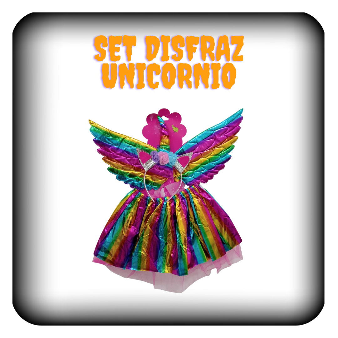 Set disfraz unicornio