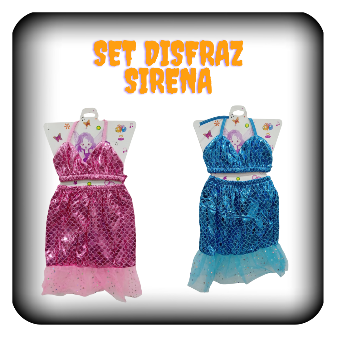 Set de disfraz de sirena