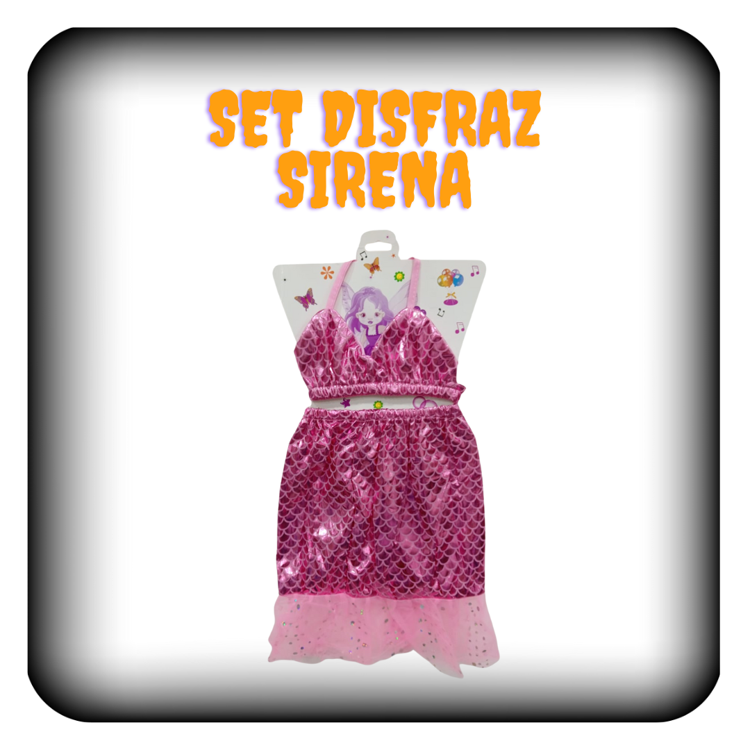 Set de disfraz de sirena