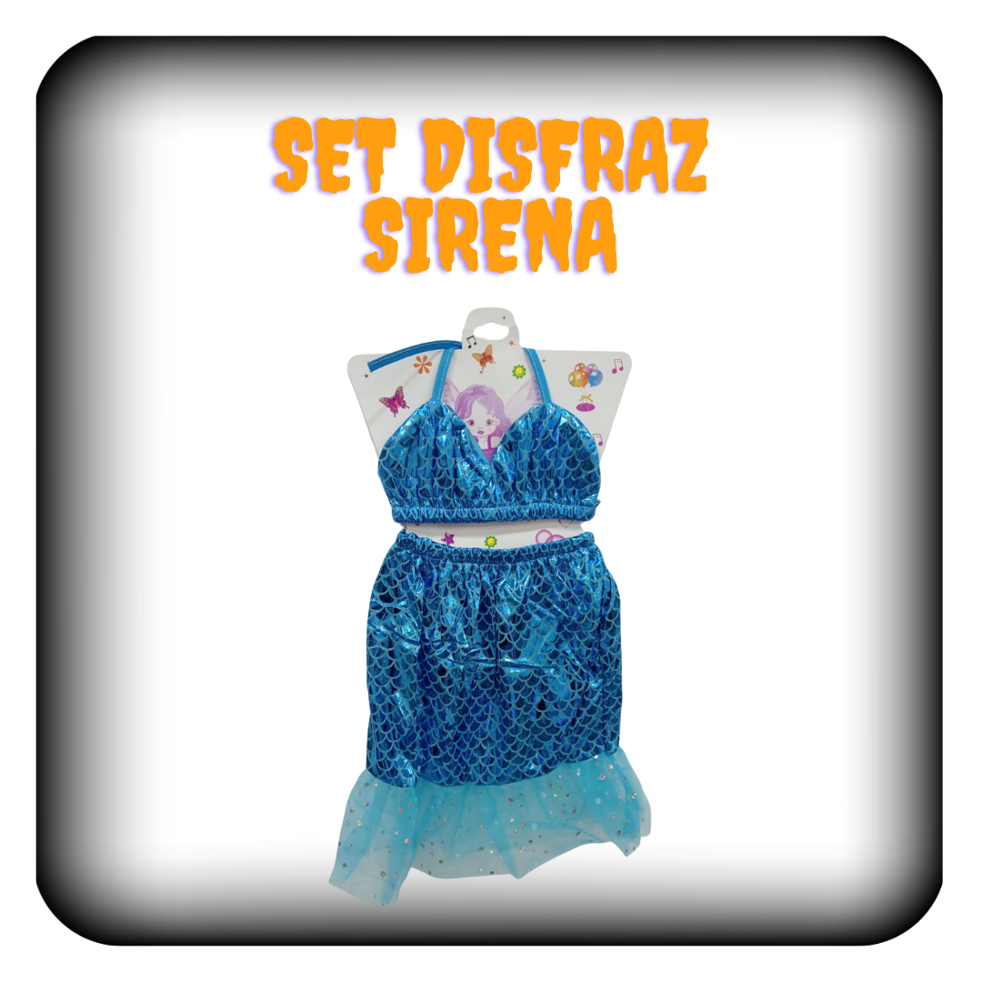 Set de disfraz de sirena