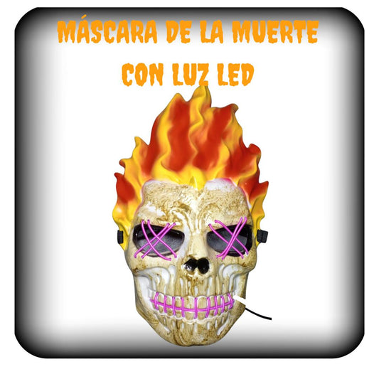 Máscara de la muerte con luz led