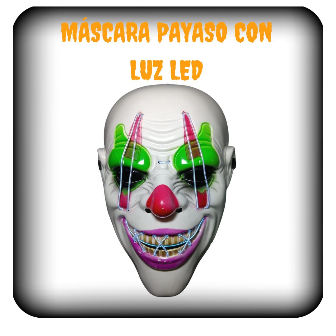 Máscara payaso con luz led