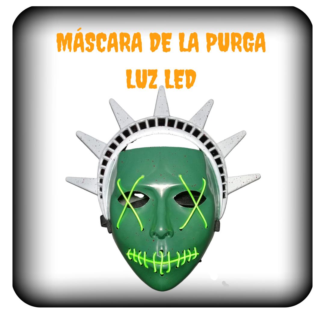 Máscara Purga negra luz led